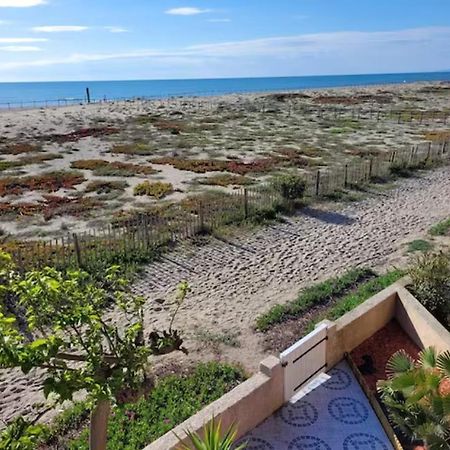 Maison Face A La Mer Sur Le Sable Le Barcarès Eksteriør bilde